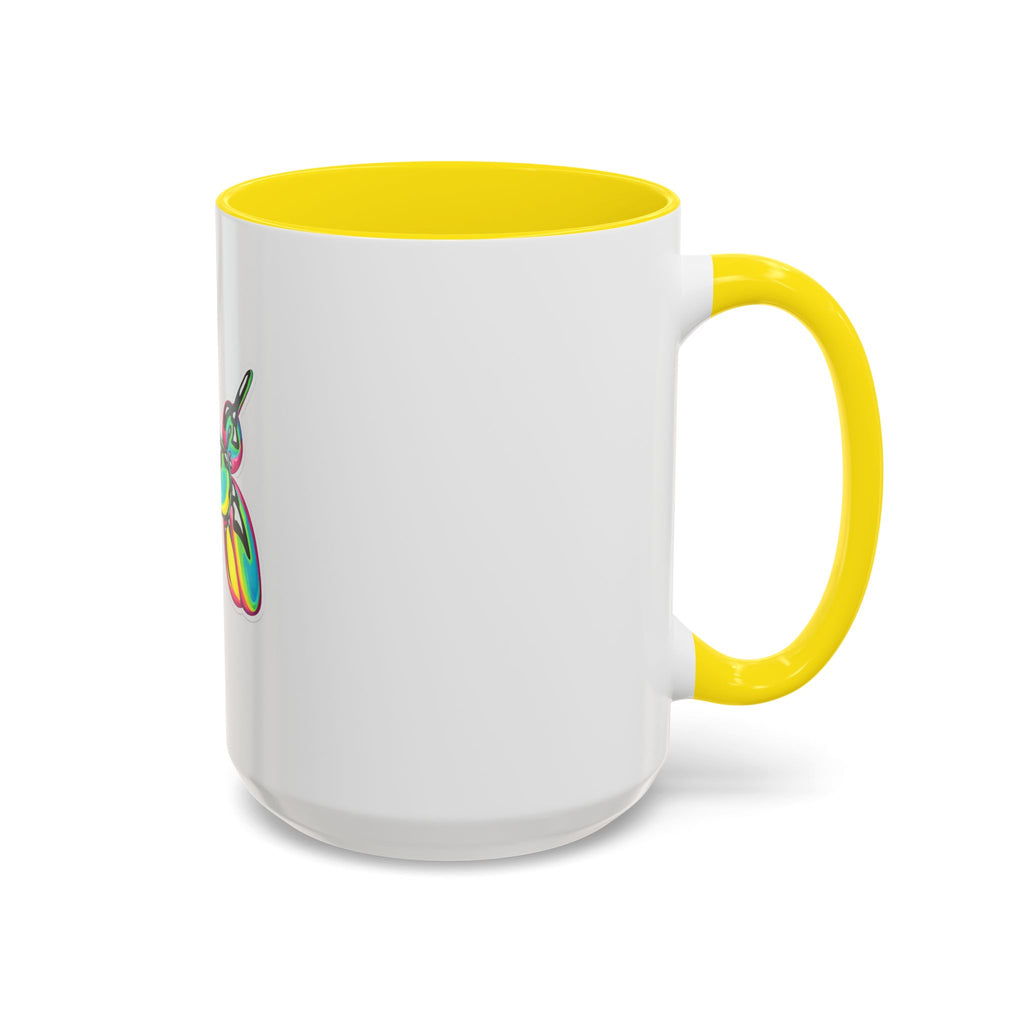 Colorful Balloon Dog Coffee Mug — Vibrant Pop Art Accent Mug (11/15 oz)