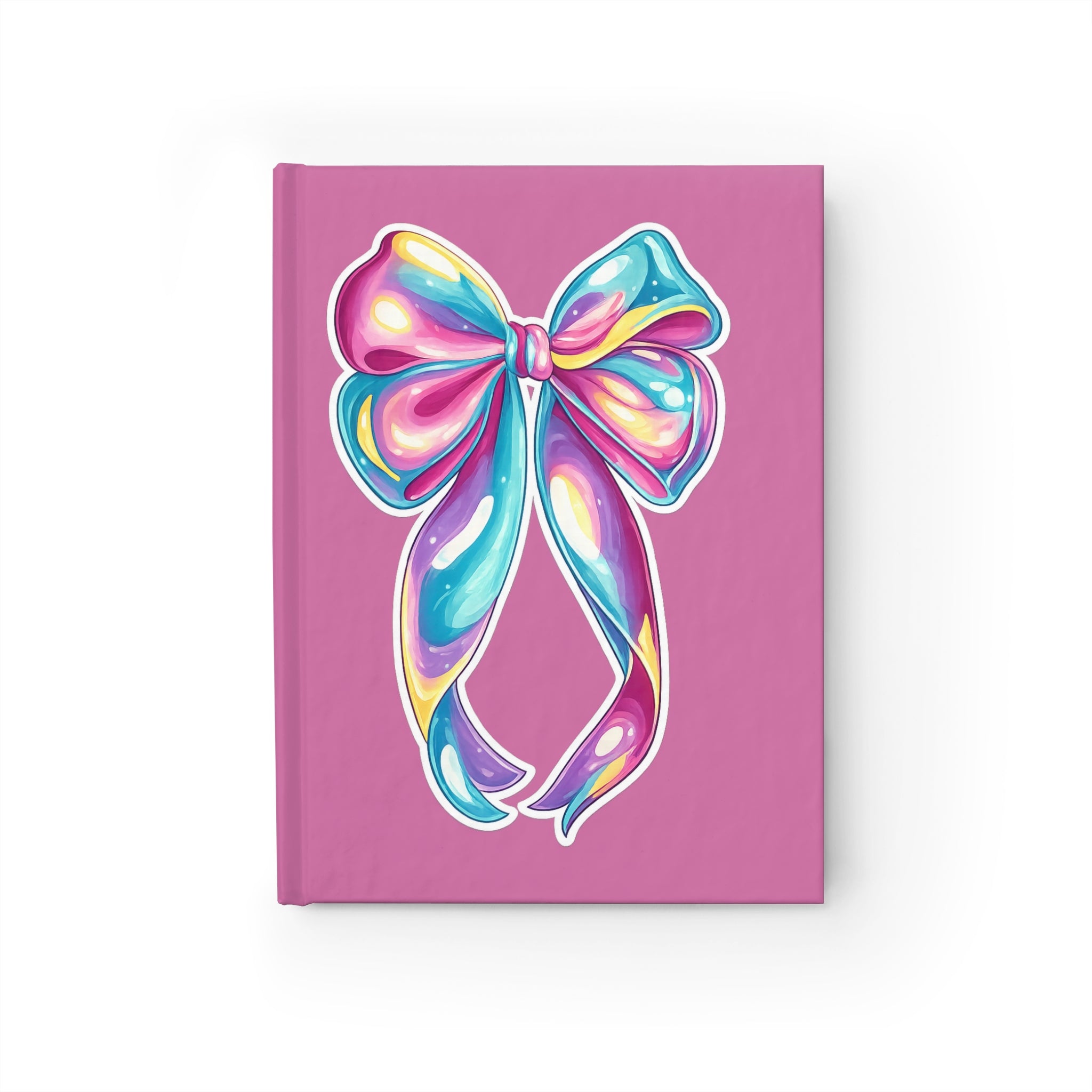 Pink Rainbow Bow Journal — Cute Girly Notebook for Gifts, Journaling & School