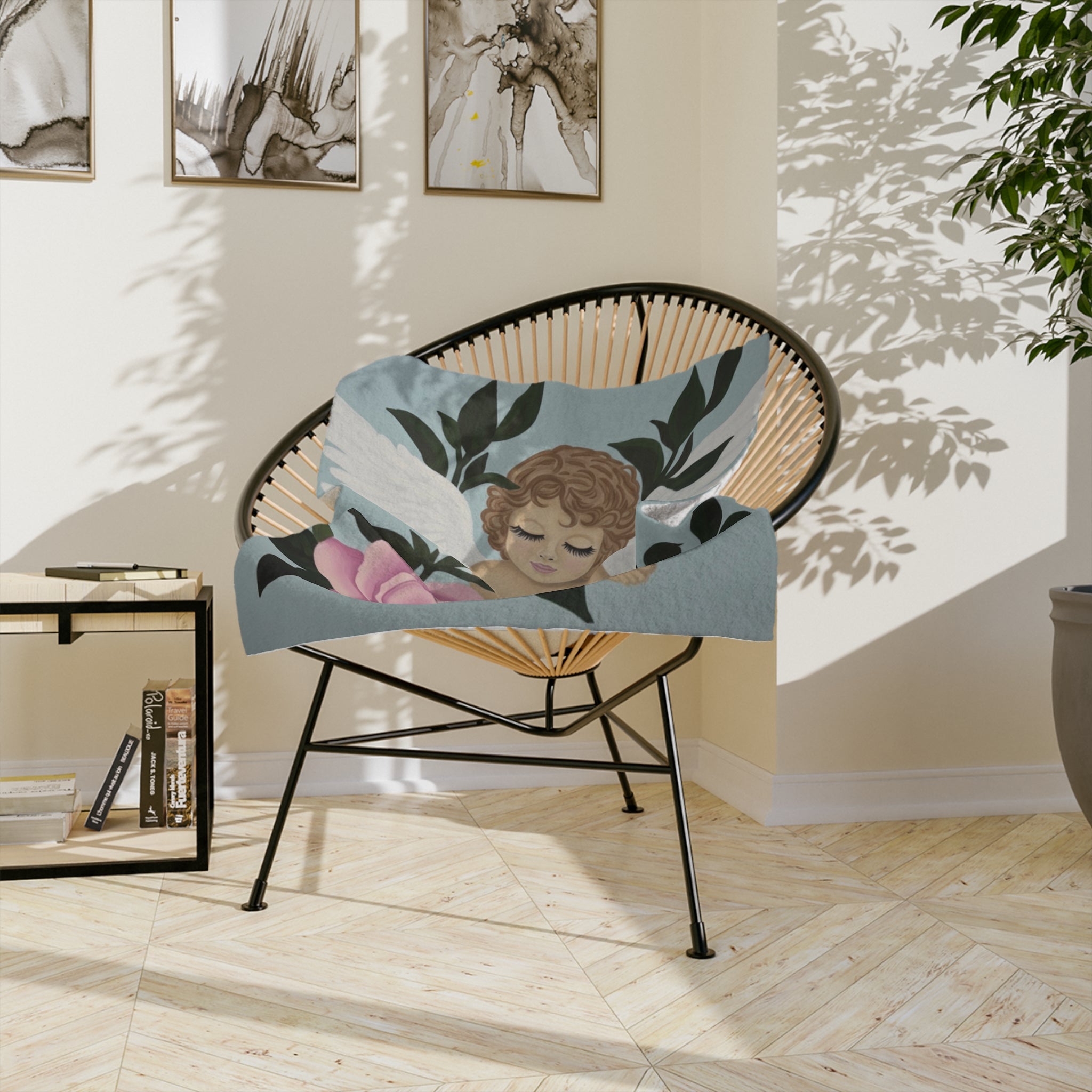 Cherub & Rose Velveteen Blanket