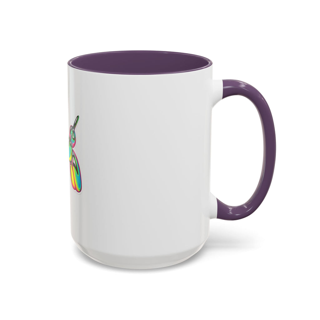 Colorful Balloon Dog Coffee Mug — Vibrant Pop Art Accent Mug (11/15 oz)