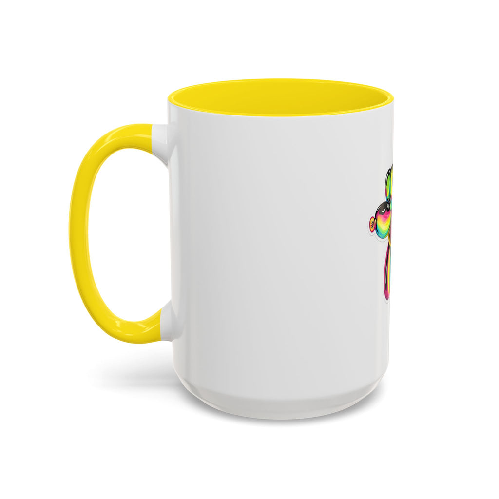 Colorful Balloon Dog Coffee Mug — Vibrant Pop Art Accent Mug (11/15 oz)