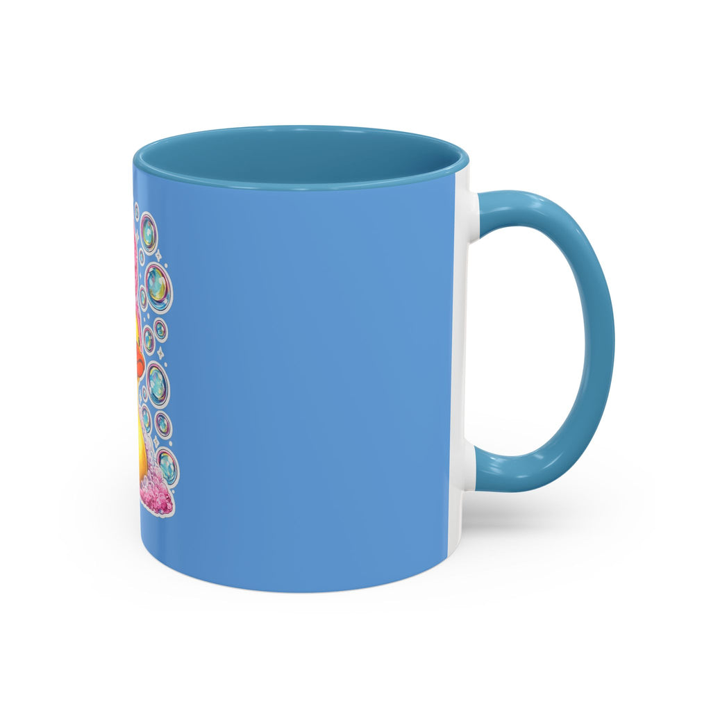 Rubber Duck Spa Coffee Mug — Cute Bath Time Bubble Design (11/15oz)