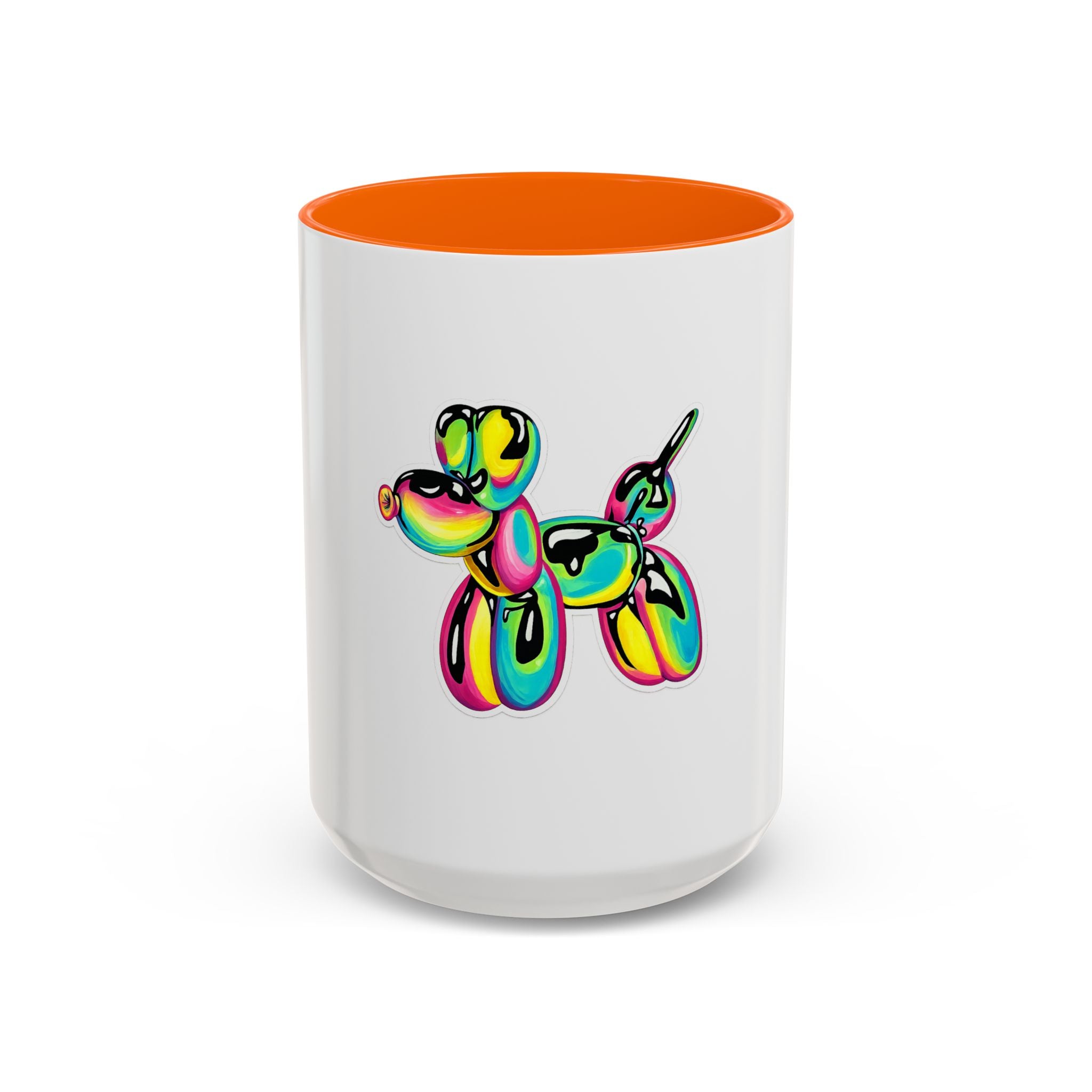 Colorful Balloon Dog Coffee Mug — Vibrant Pop Art Accent Mug (11/15 oz)