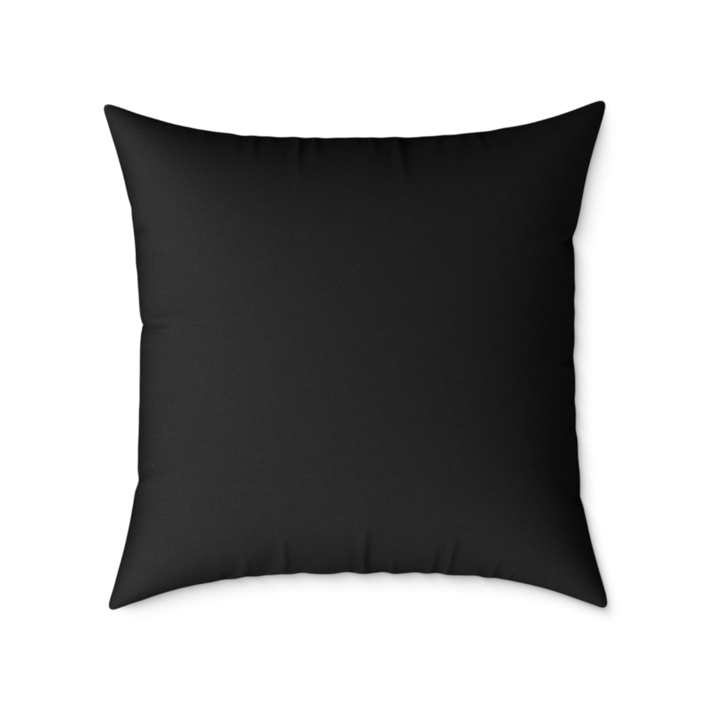 Red Rose Floral Throw Pillow — Square Canvas Decorative Pillow