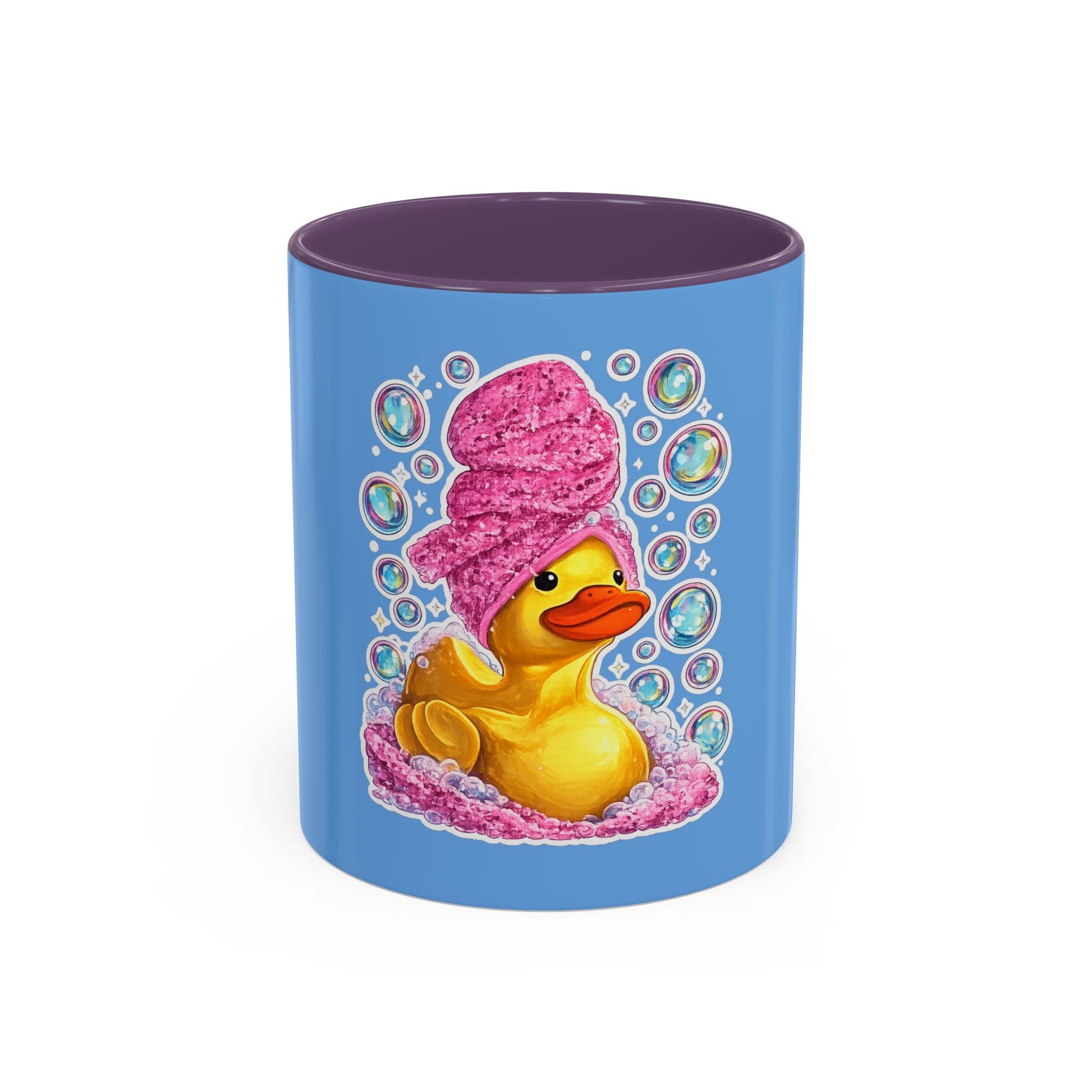 Rubber Duck Spa Coffee Mug — Cute Bath Time Bubble Design (11/15oz)