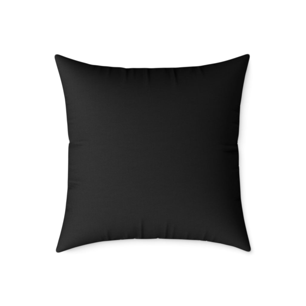 Red Rose Floral Throw Pillow — Square Canvas Decorative Pillow