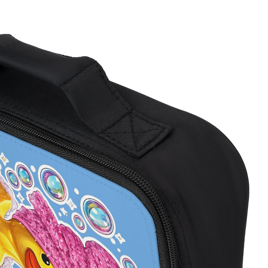Lunch Bag — Cute Rubber Duck in Bubbles Kids Lunchbox