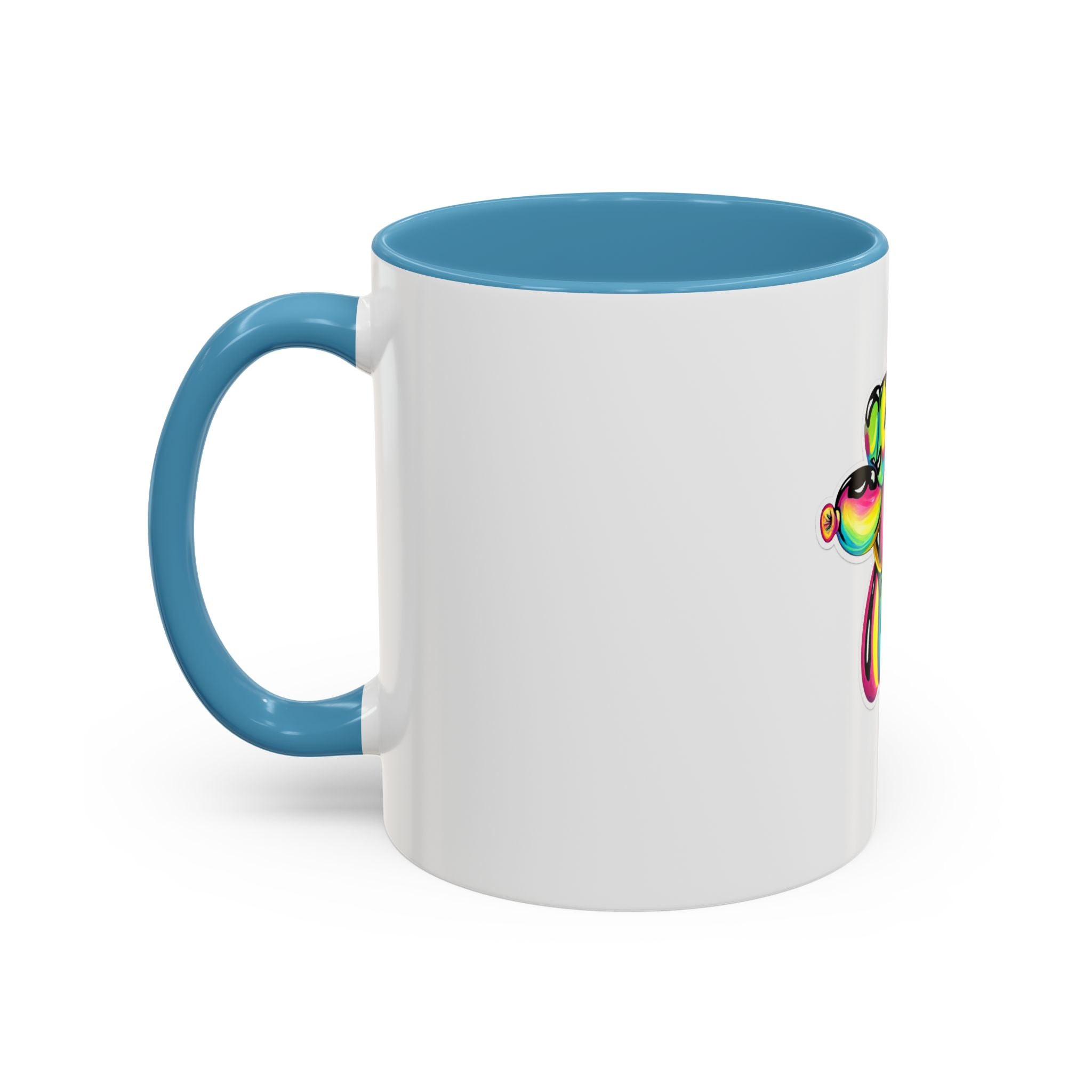 Colorful Balloon Dog Coffee Mug — Vibrant Pop Art Accent Mug (11/15 oz)