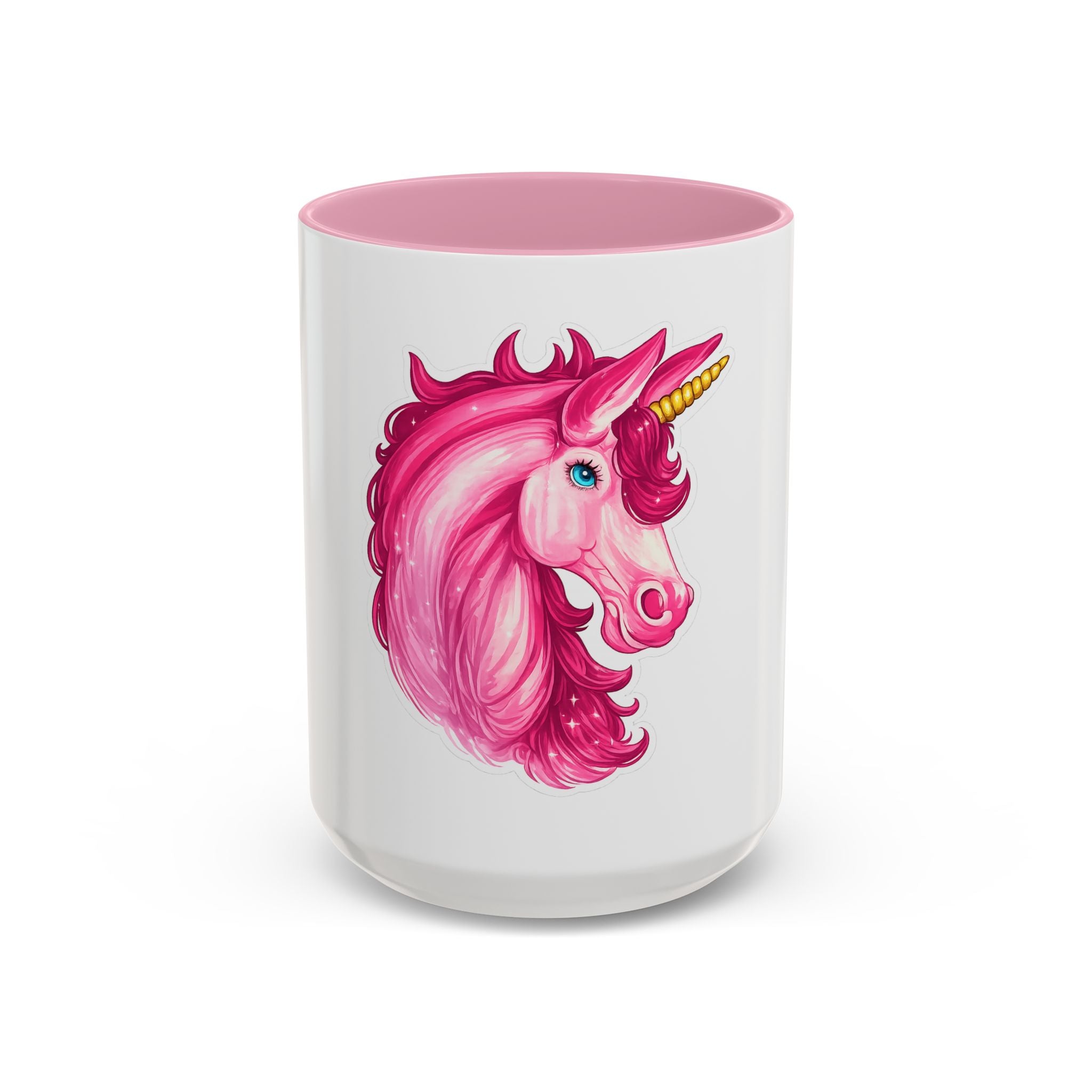 Pink Unicorn Mug — Colorful 11oz & 15oz Ceramic Coffee Cup