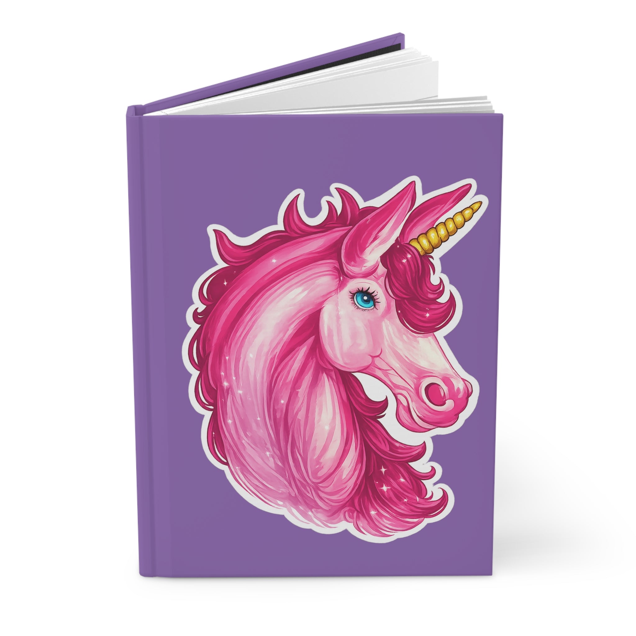 Unicorn Hardcover Journal — Pink Magical Unicorn Notebook for Kids & Teens