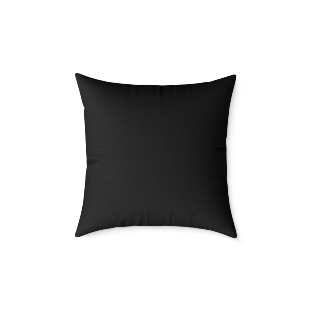 Red Rose Floral Throw Pillow — Square Canvas Decorative Pillow