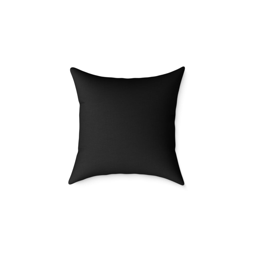 Red Rose Floral Throw Pillow — Square Canvas Decorative Pillow