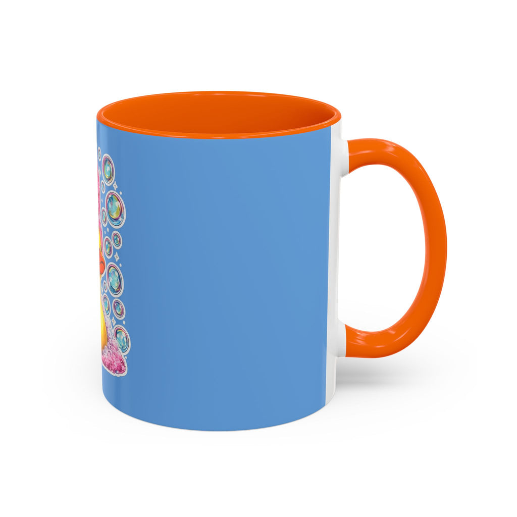 Rubber Duck Spa Coffee Mug — Cute Bath Time Bubble Design (11/15oz)