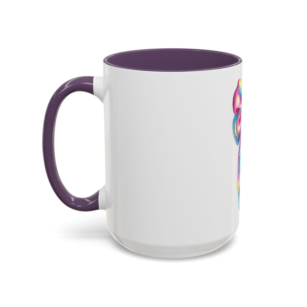 Rainbow Bow Accent Coffee Mug — Colorful Gift Mug for Her