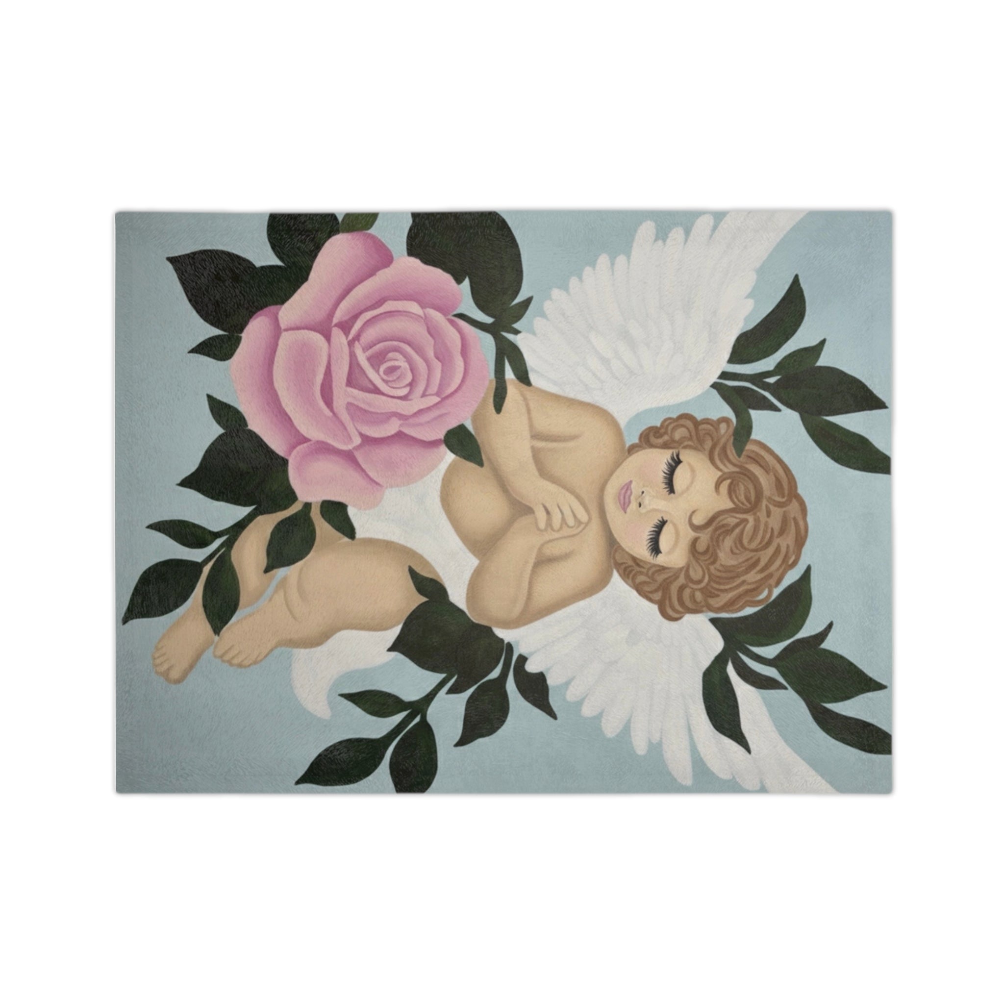 Cherub & Rose Velveteen Blanket