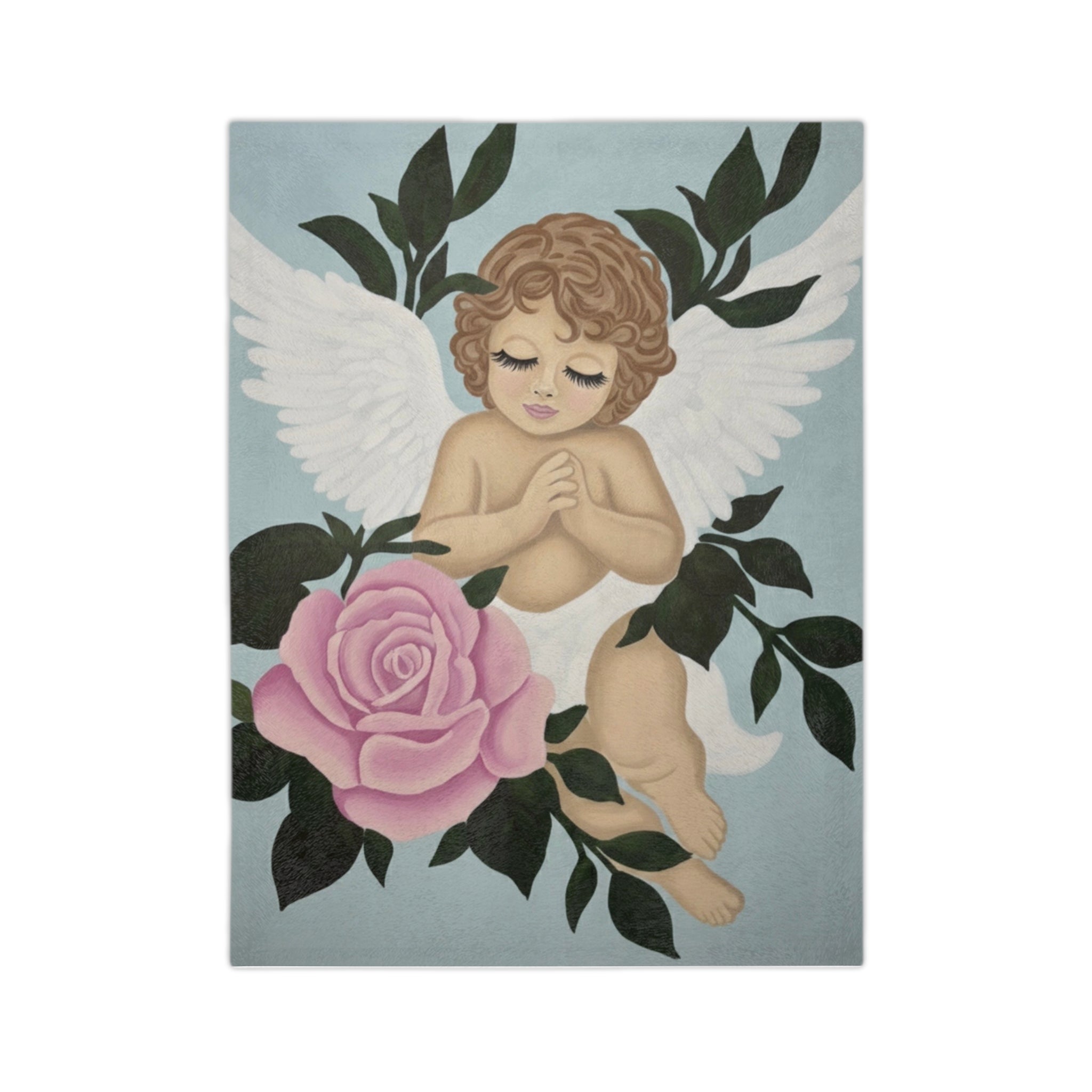 Cherub & Rose Velveteen Blanket