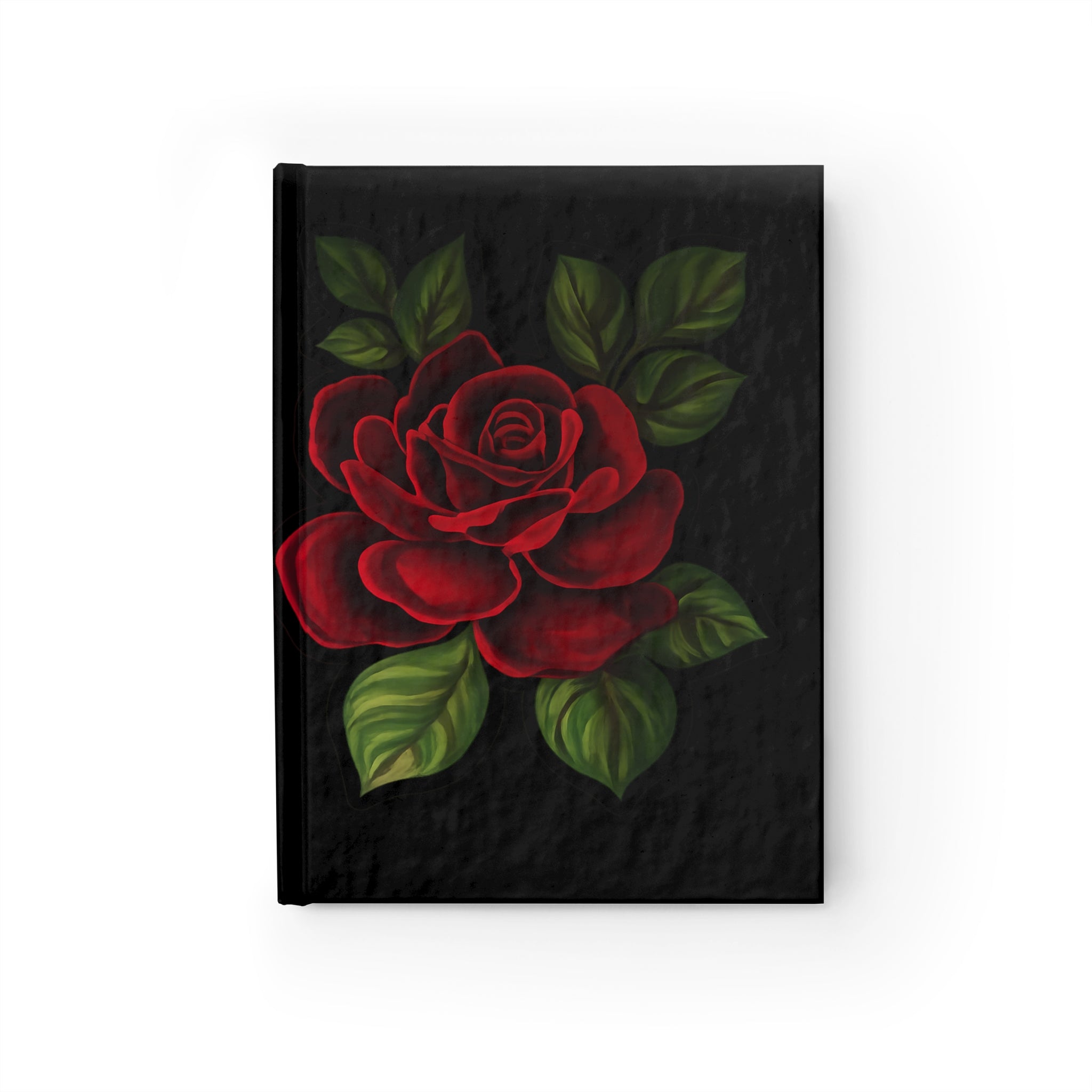 Rose Journal — Red Rose Hardcover Notebook for Writing & Gifts