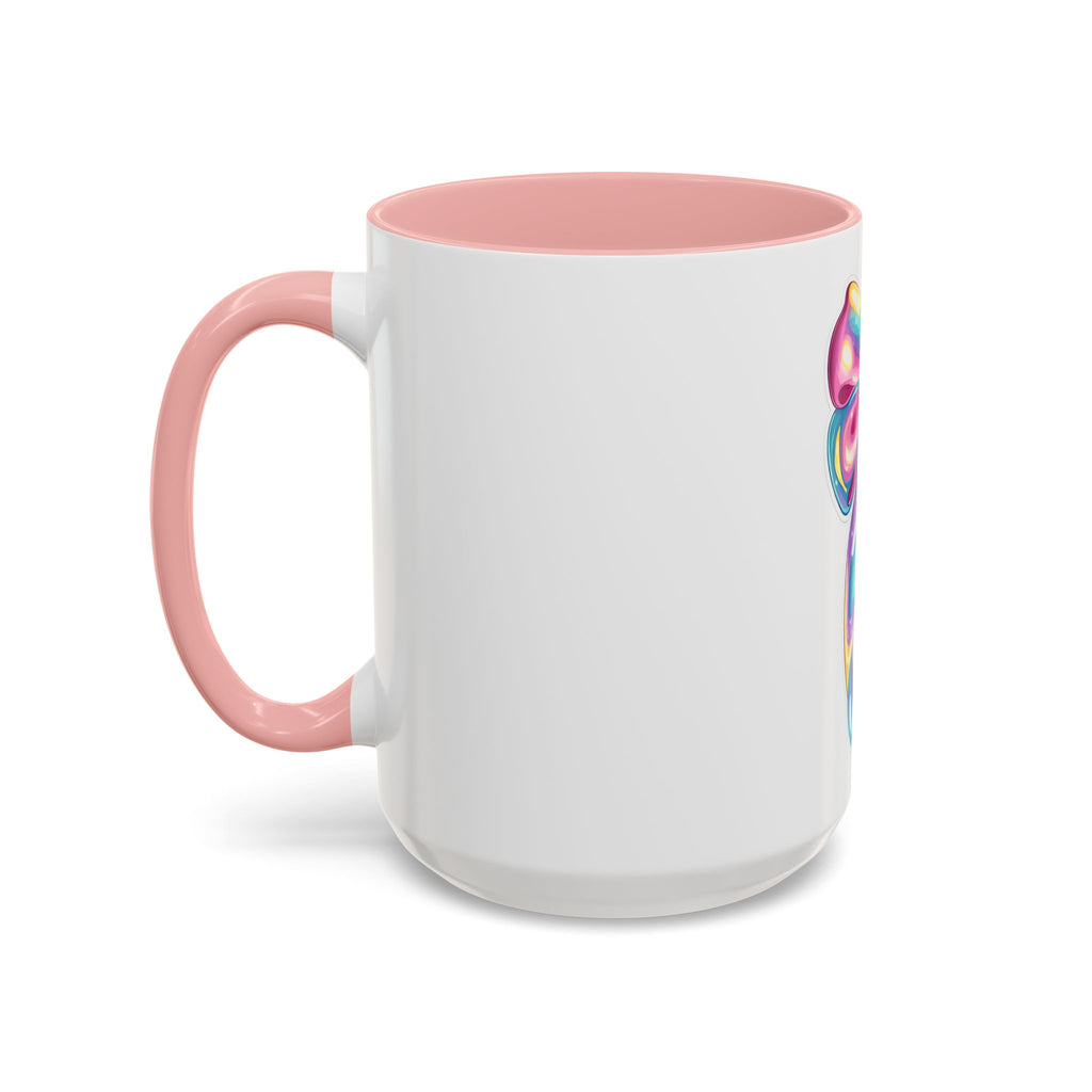 Rainbow Bow Accent Coffee Mug — Colorful Gift Mug for Her