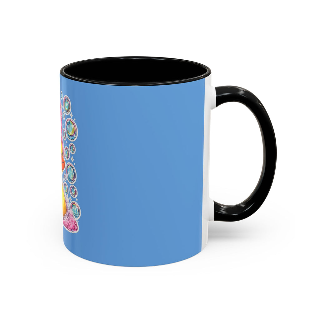 Rubber Duck Spa Coffee Mug — Cute Bath Time Bubble Design (11/15oz)