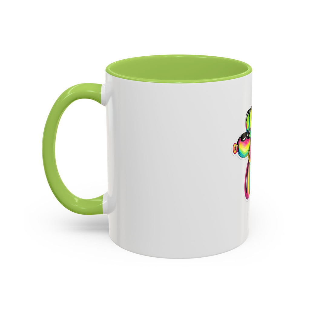 Colorful Balloon Dog Coffee Mug — Vibrant Pop Art Accent Mug (11/15 oz)