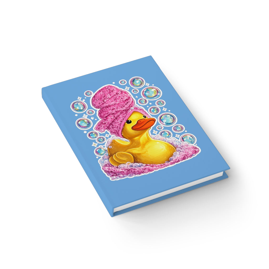 Rubber Duck Bath Time Journal — Cute Spa Bubble Notebook