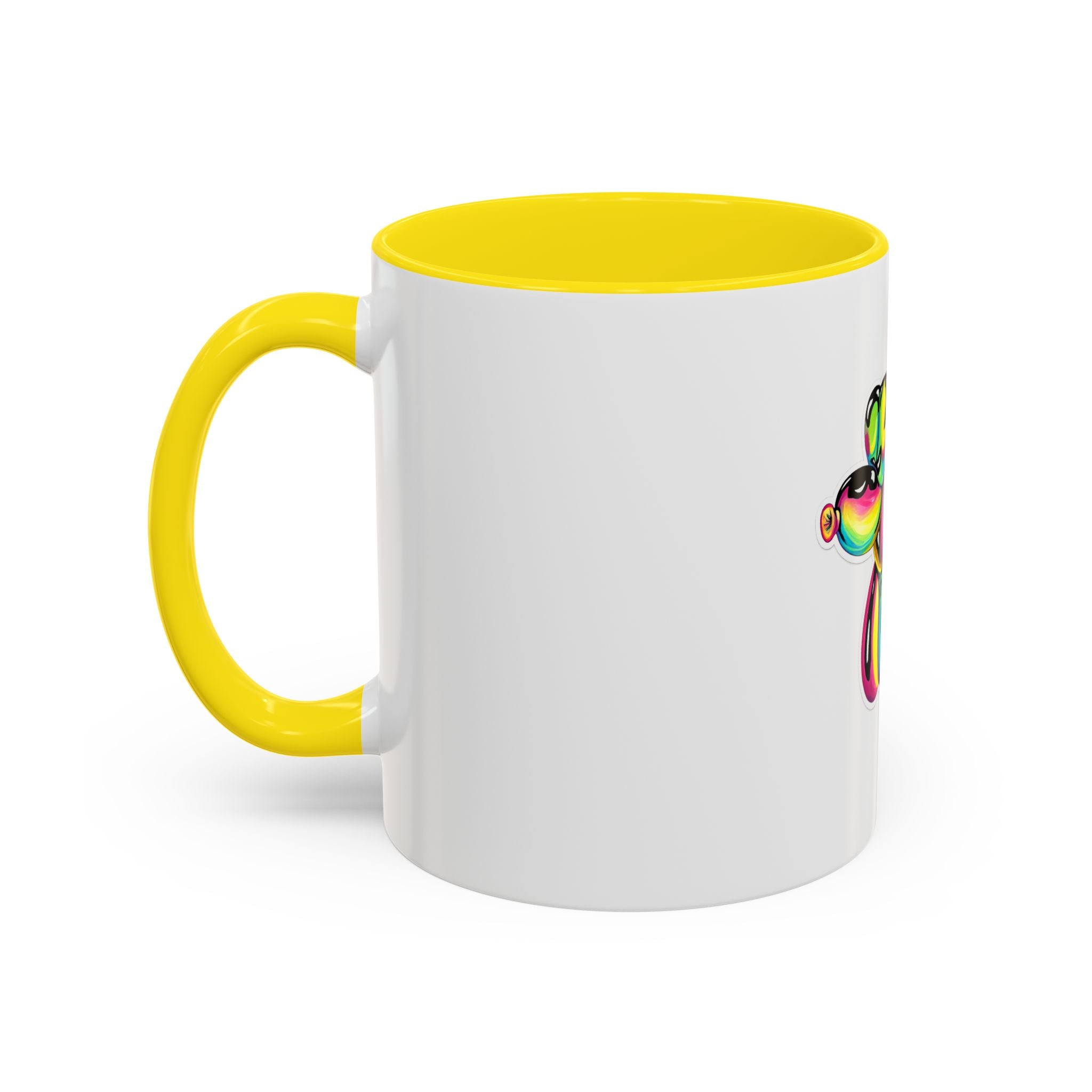 Colorful Balloon Dog Coffee Mug — Vibrant Pop Art Accent Mug (11/15 oz)