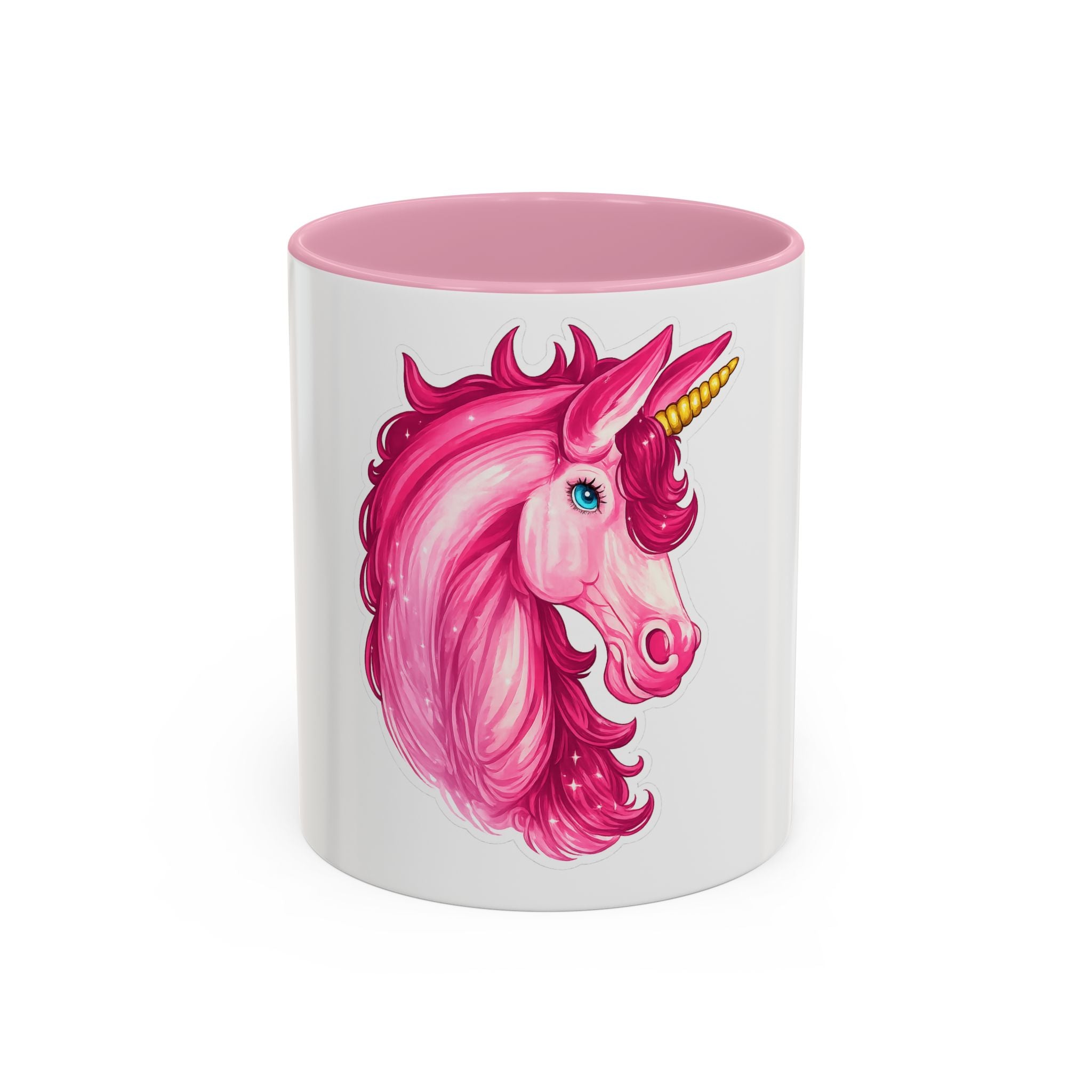 Pink Unicorn Mug — Colorful 11oz & 15oz Ceramic Coffee Cup